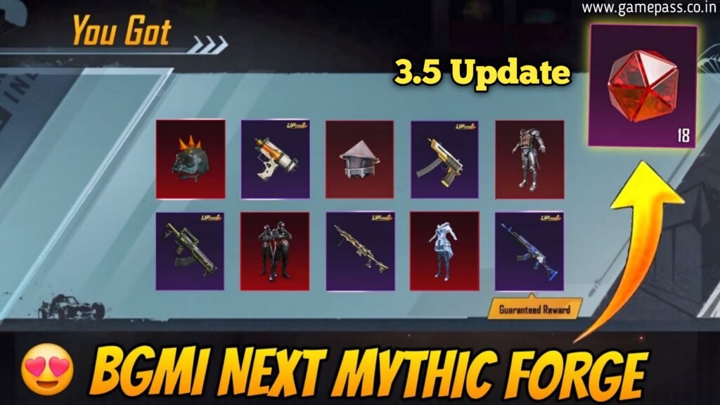 BGMI 3.5 Mythic Forge