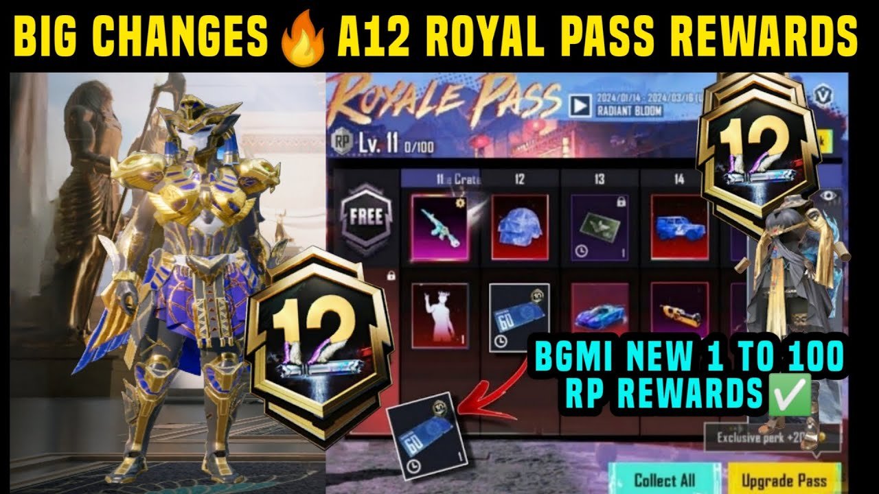 BGMI New Royal Pass A12