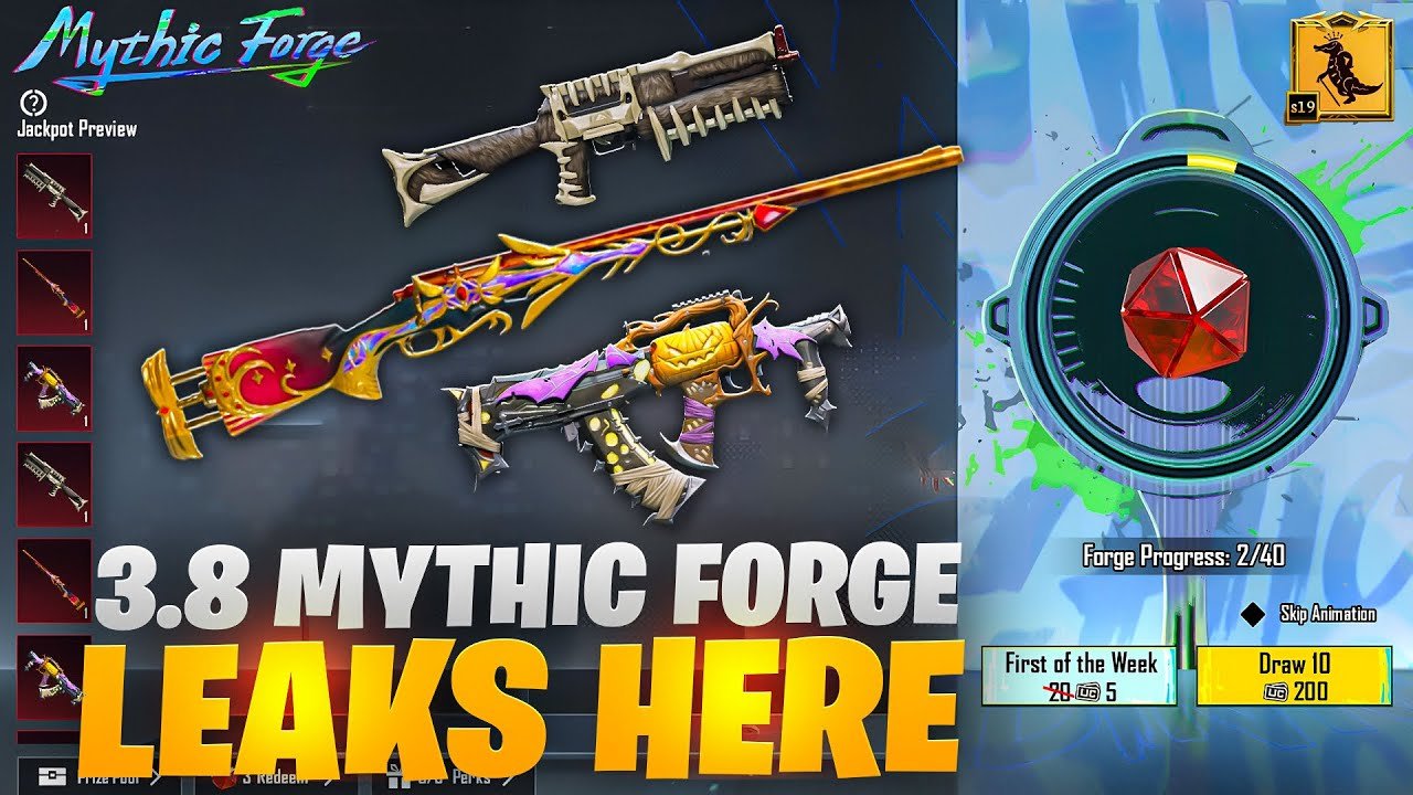 BGMI 3.8 Update Mythic Forge