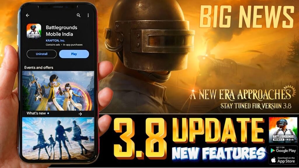 BGMI New Update 3.8 BGMI New Update 3.8