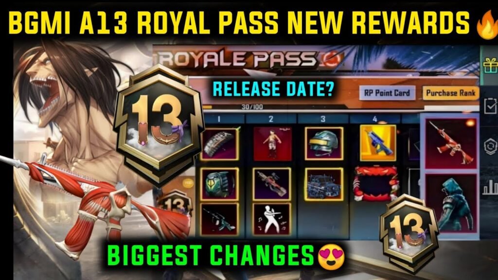 BGMI New Royale Pass A13